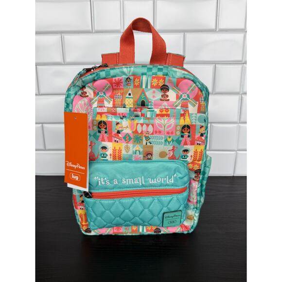 Disney Handbags - Disney Parks x Lug "It’s a Small World" Volley Mini Backpack - Green - NWT